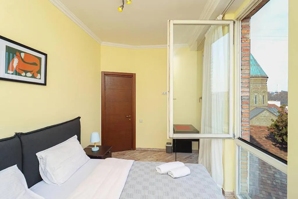 1Br Apart In Abanotubani W Views-By Wehost 트빌리시 0*,